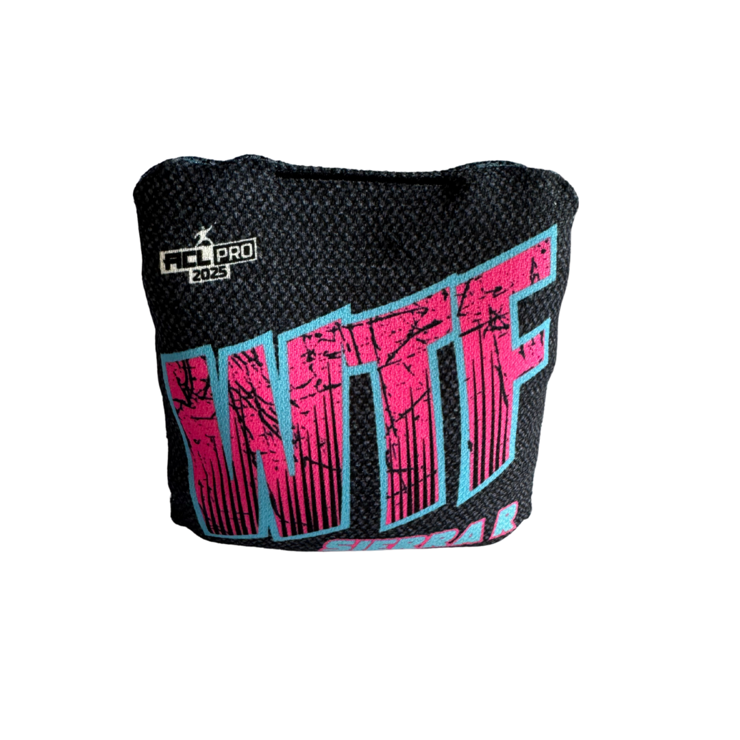 WTF - Sierra - ACL Pro Bags - 2025 Cornhole Bags Wicked Wood Games R-Pink-Black