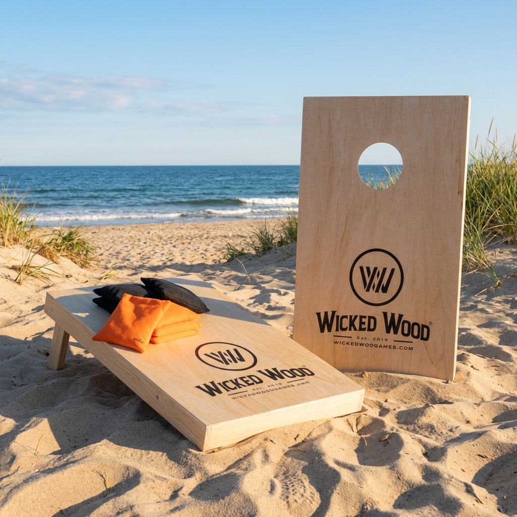 Juego Cornhole - 90x60 - Diseño Wicked Wood