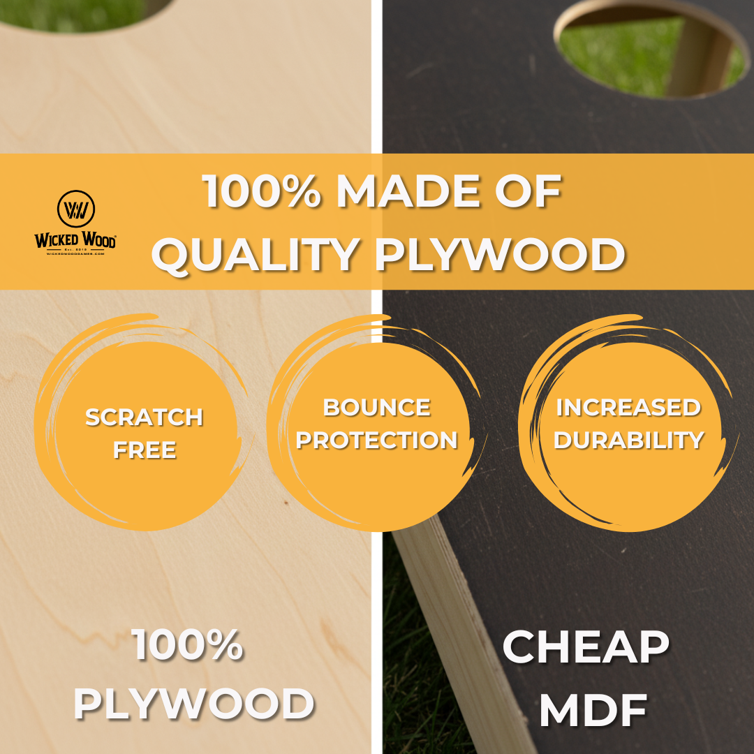 Juego Cornhole - 90x60 - Diseño Wicked Wood