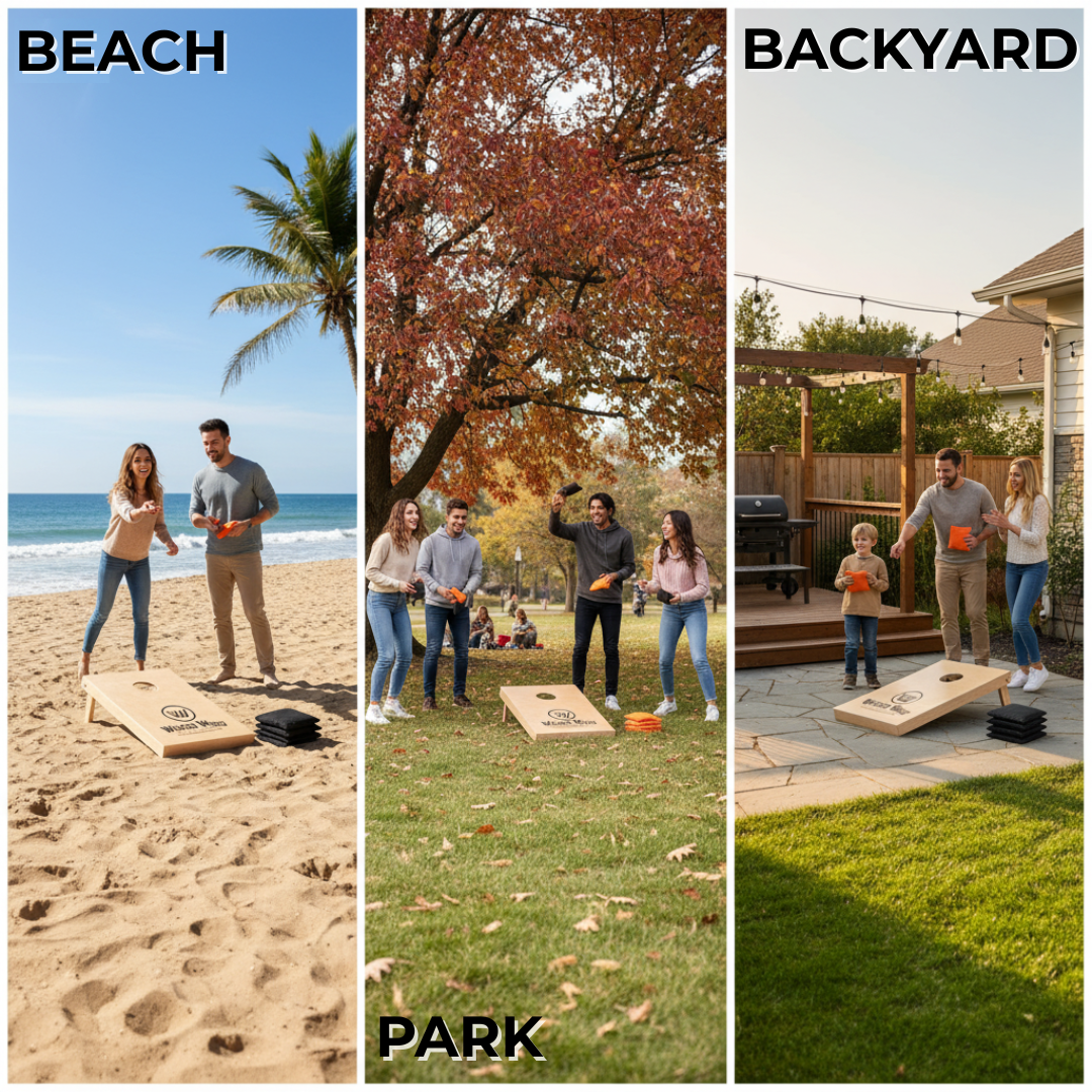 Juego Cornhole - 90x60 - Diseño Wicked Wood