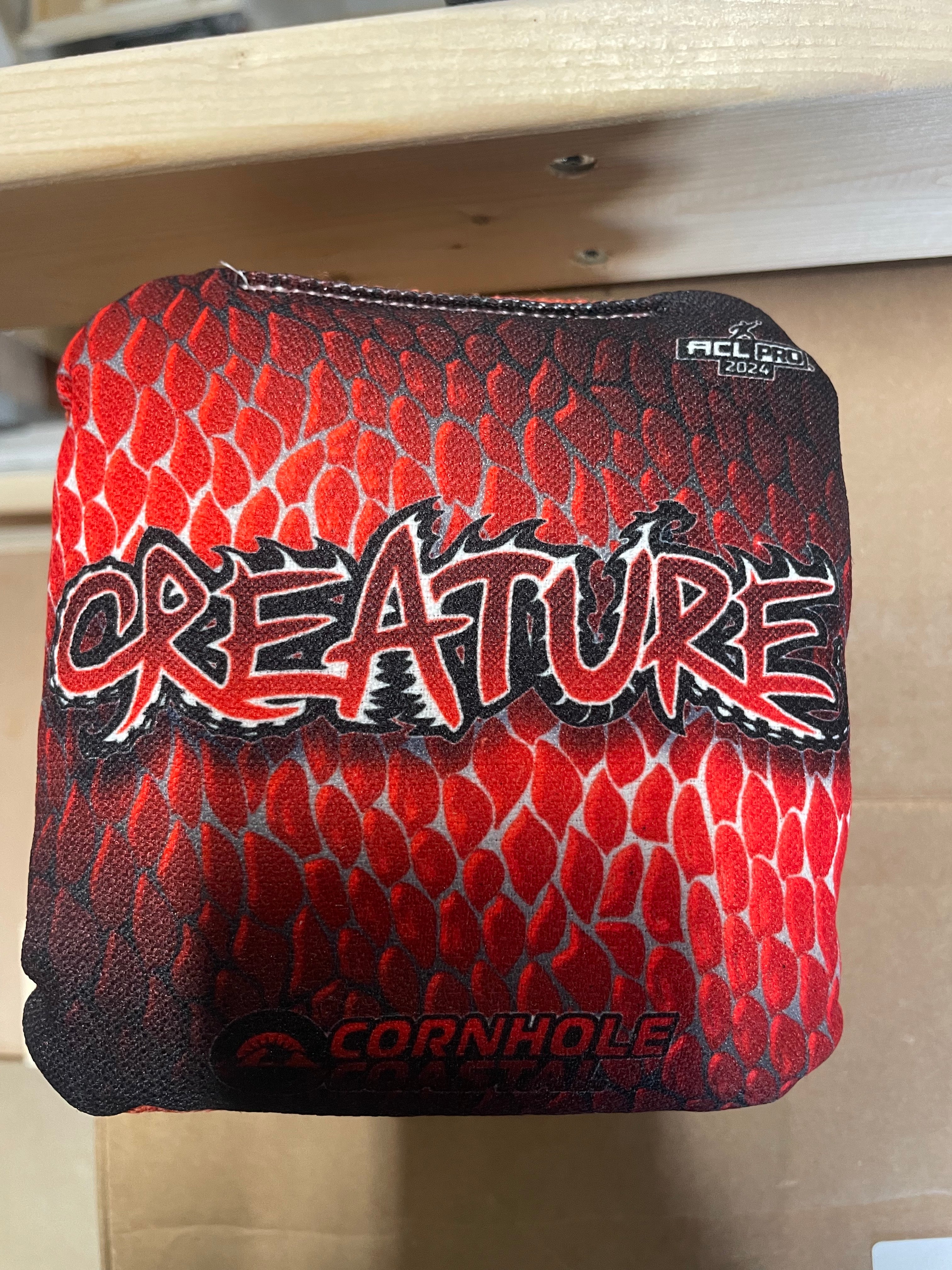Cornhole Coastal - Creatures - 1x4 Cornhole Bags Cornhole Bags Coastal Brick Red