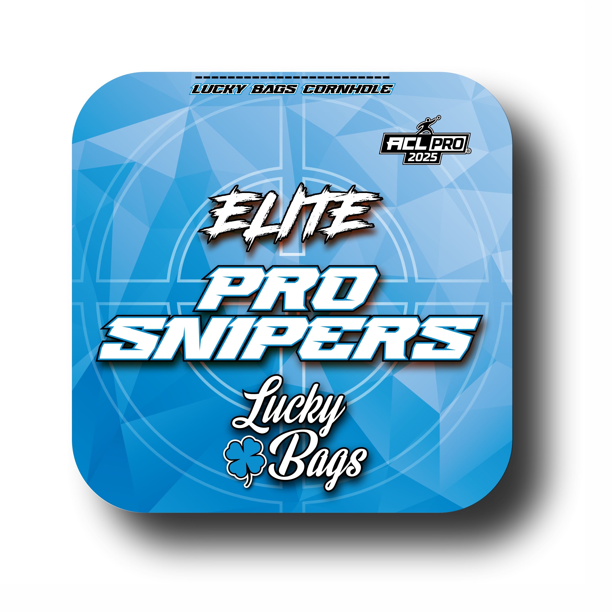 Lucky Bags Pro Sniper Elite 2025 - ACL Pro - 1x4 Cornhole Bags Cornhole Bags Lucky Bags Blue
