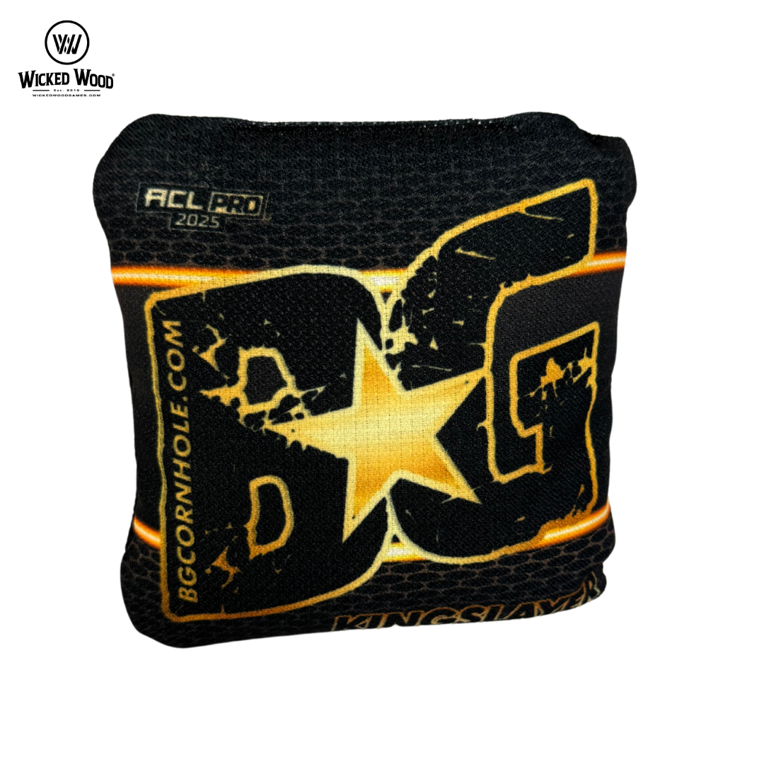 BG Kingslayer - ACL Pro 2025 - 1x4 Cornhole Bags Cornhole Bags BG Cornhole Black - Gold