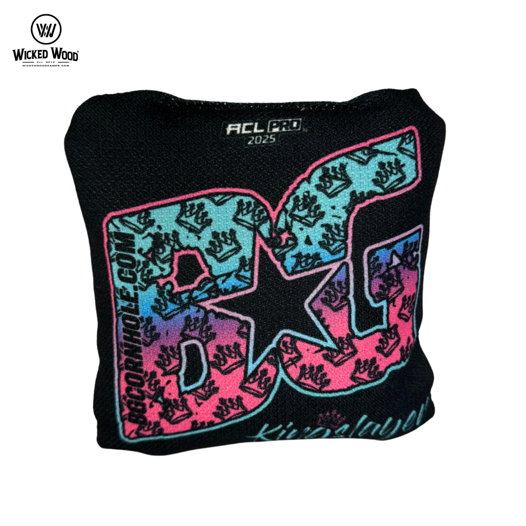 BG Kingslayer - ACL Pro 2025 - 1x4 Cornhole Bags Cornhole Bags BG Cornhole Black - Blue - Pink