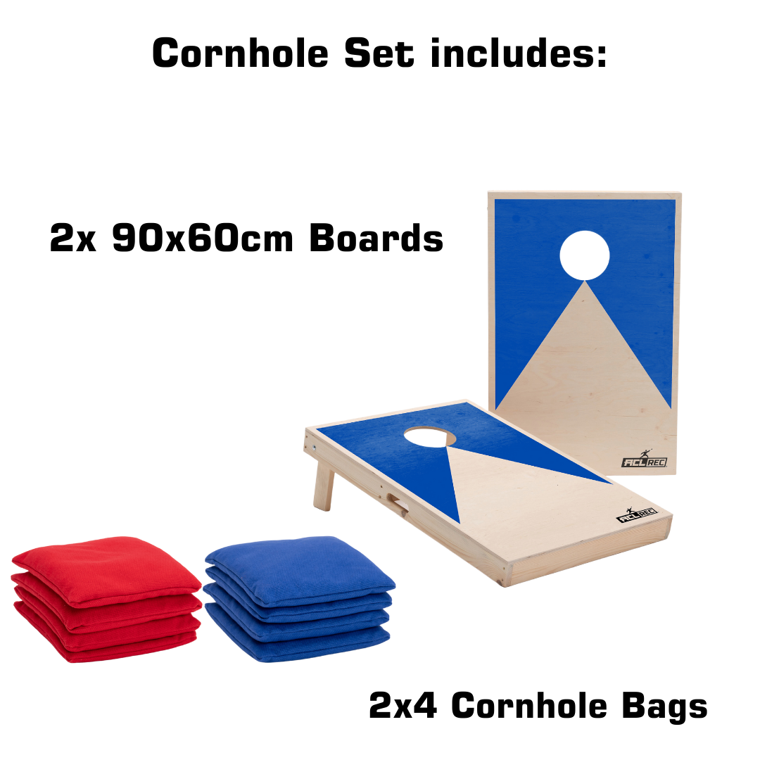 Cornhole Set - 90x60 - Blue Cornhole sets Wicked Wood Games