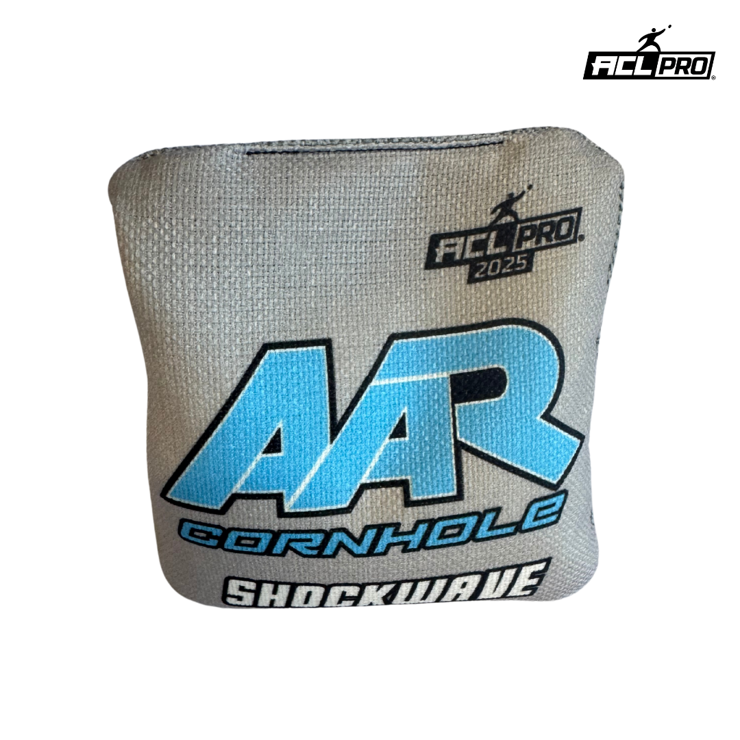 AAR Shockwave 2025 - 1x4 Cornhole Bags - ACL Pro Cornhole Bags AAR Grey/Blue