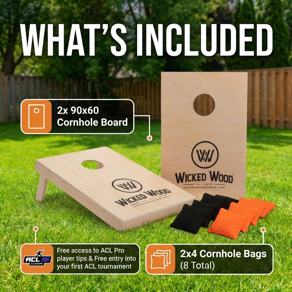 Juego Cornhole - 90x60 - Diseño Wicked Wood