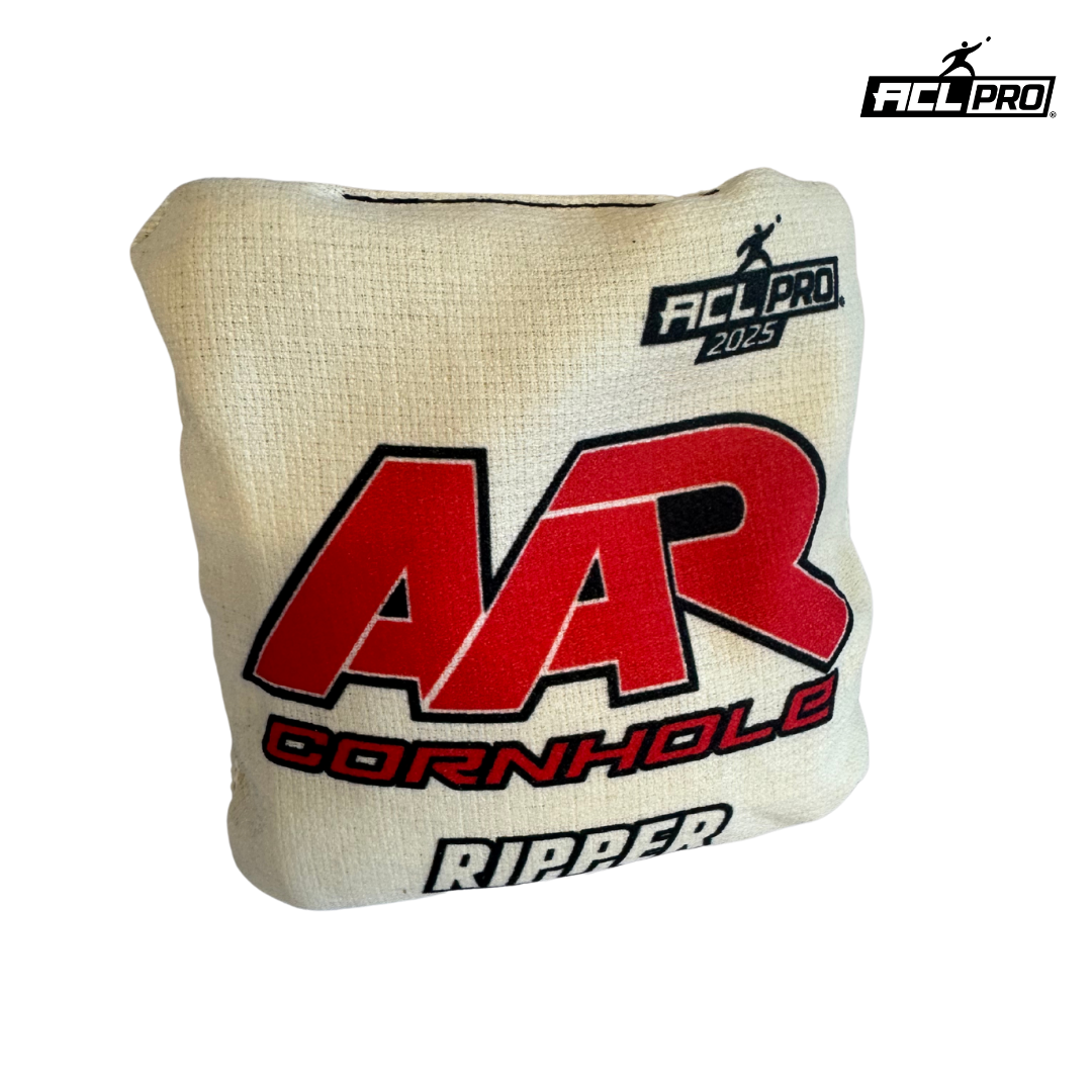 AAR Ripper 2025 - 1x4 Cornhole Bags - ACL Pro AAR White/Red