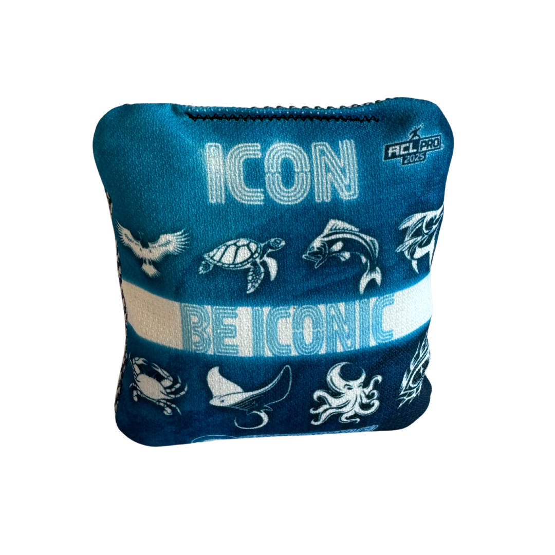 Cornhole Coastal - ICON 2025 - 1x4 Cornhole Bags Cornhole Bags Coastal Blue