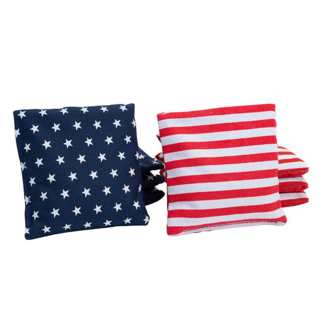 Kids Cornhole Bags - America - 2x4 stuks - 240gr Cornhole Bags Wicked Wood Games