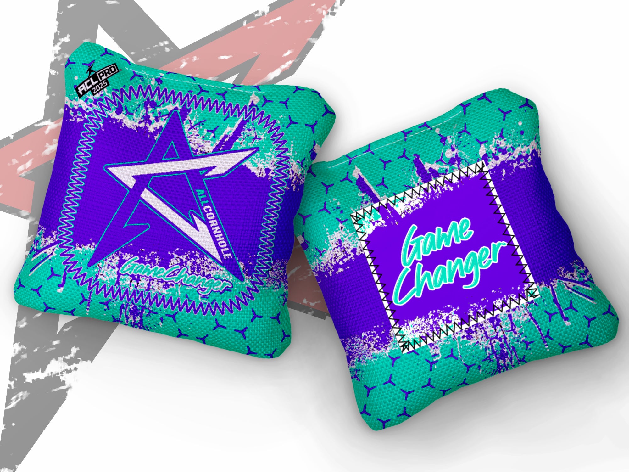 AllCornhole OG GameChanger 2025 - 1x4 Cornhole Bags Cornhole Bags AllCornhole Green/Purple