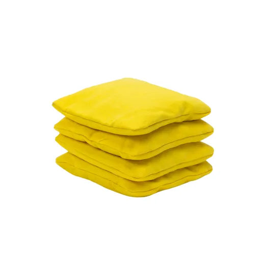 Kids Cornhole Bags - Wicked Wood - 1x4 stuks - 240gr Cornhole Bags Wicked Wood Games Geel