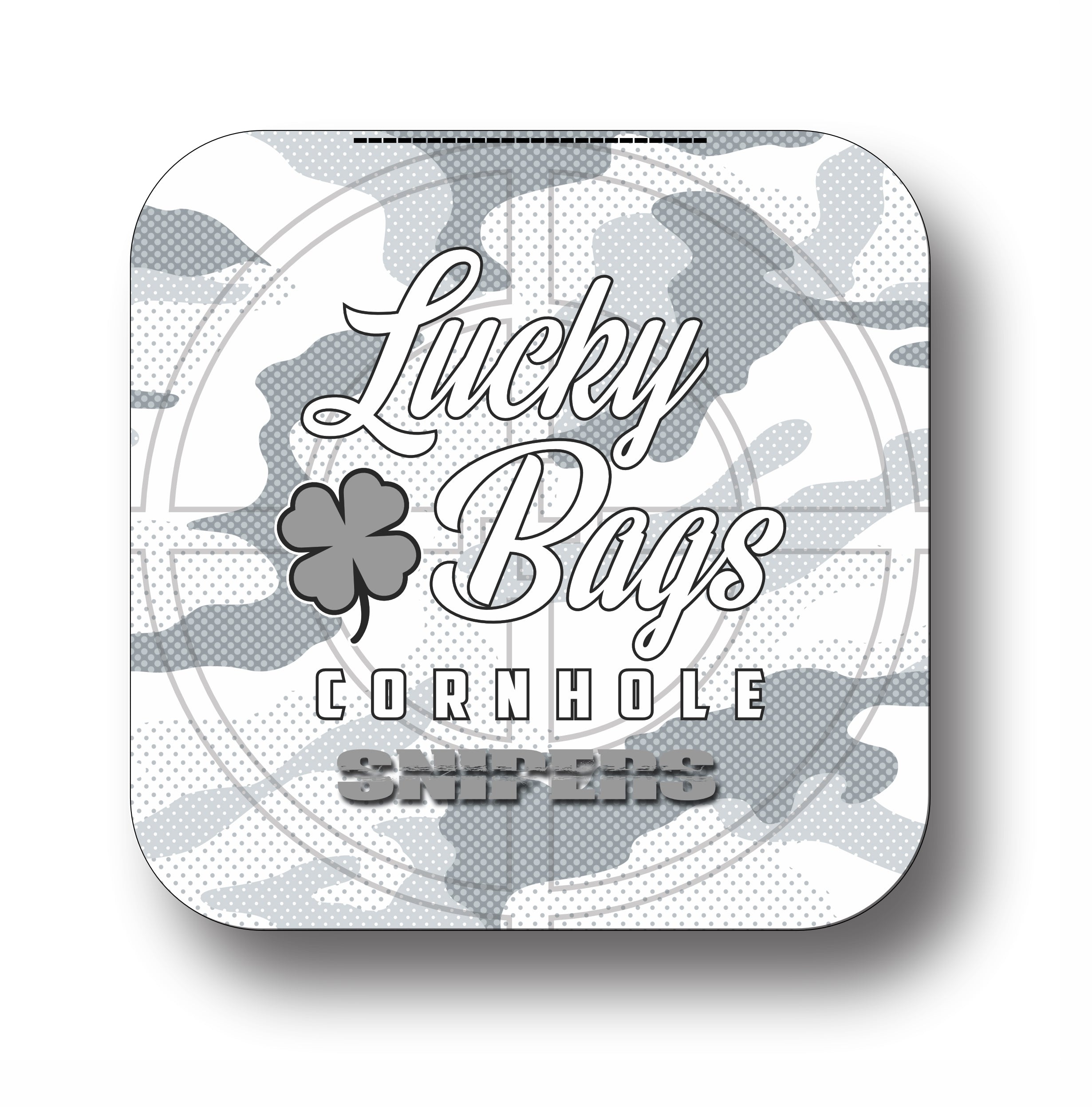 Lucky Bags - Pro Snipers 2025 - 1x4 Cornhole Bags Cornhole Bags Ultra Cornhole Wit