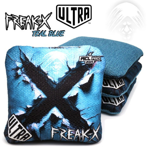 Ultra Freak 2024 - 1x4 Cornhole Bags Cornhole Bags Ultra Cornhole Teal Blue