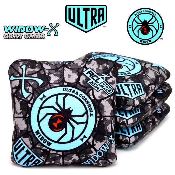 Ultra Widow 2025 - X - 1x4 Cornhole Bags Cornhole Bags Ultra Cornhole Gray Camo