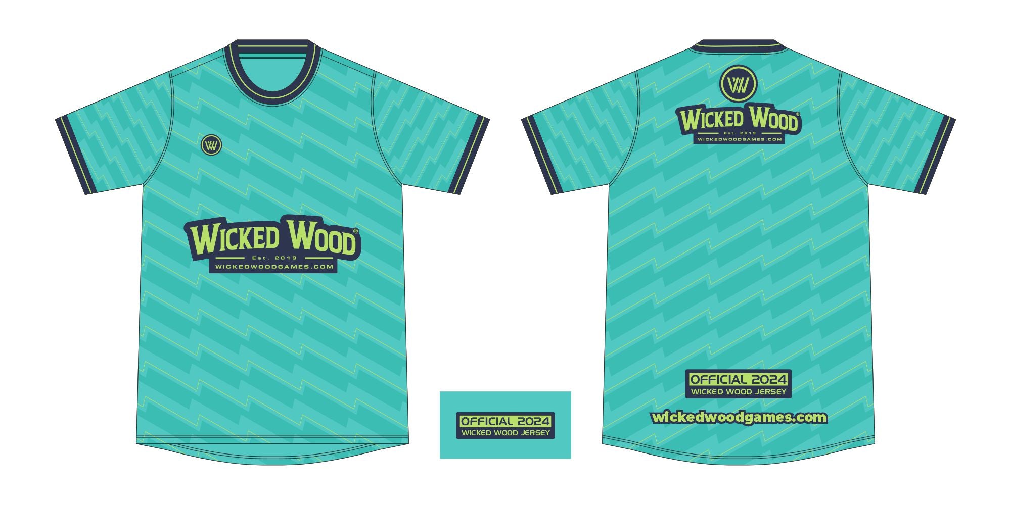 Wicked Wood 2024 Jersey - Green Wicked Wood Games