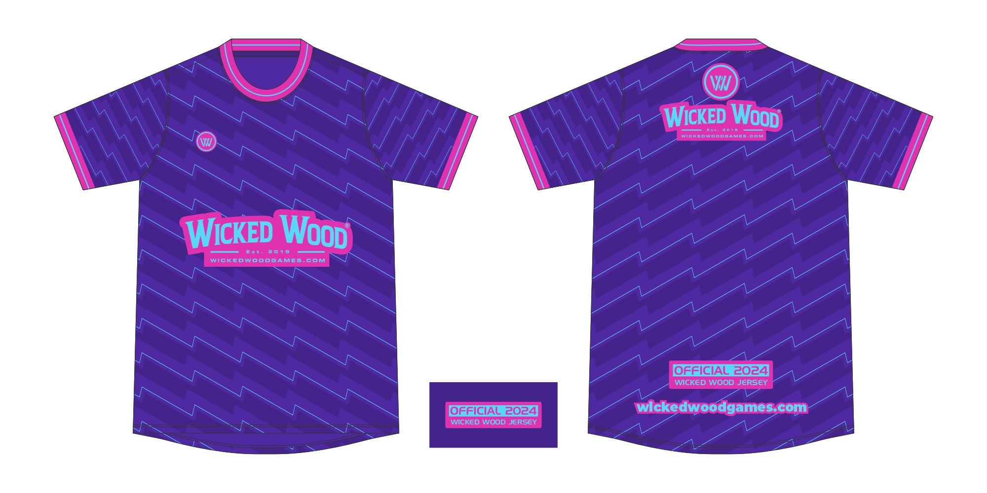Wicked Wood 2024 Jersey - Paars Wicked Wood Games