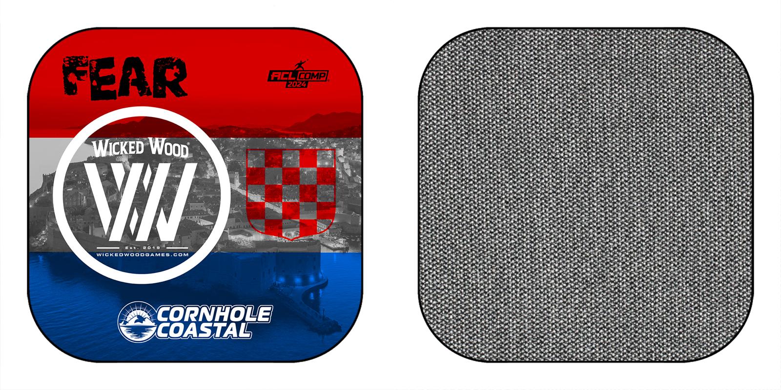 Cornhole Coastal - Fear 2024 - 1x4 Cornhole Bags Cornhole Bags Coastal