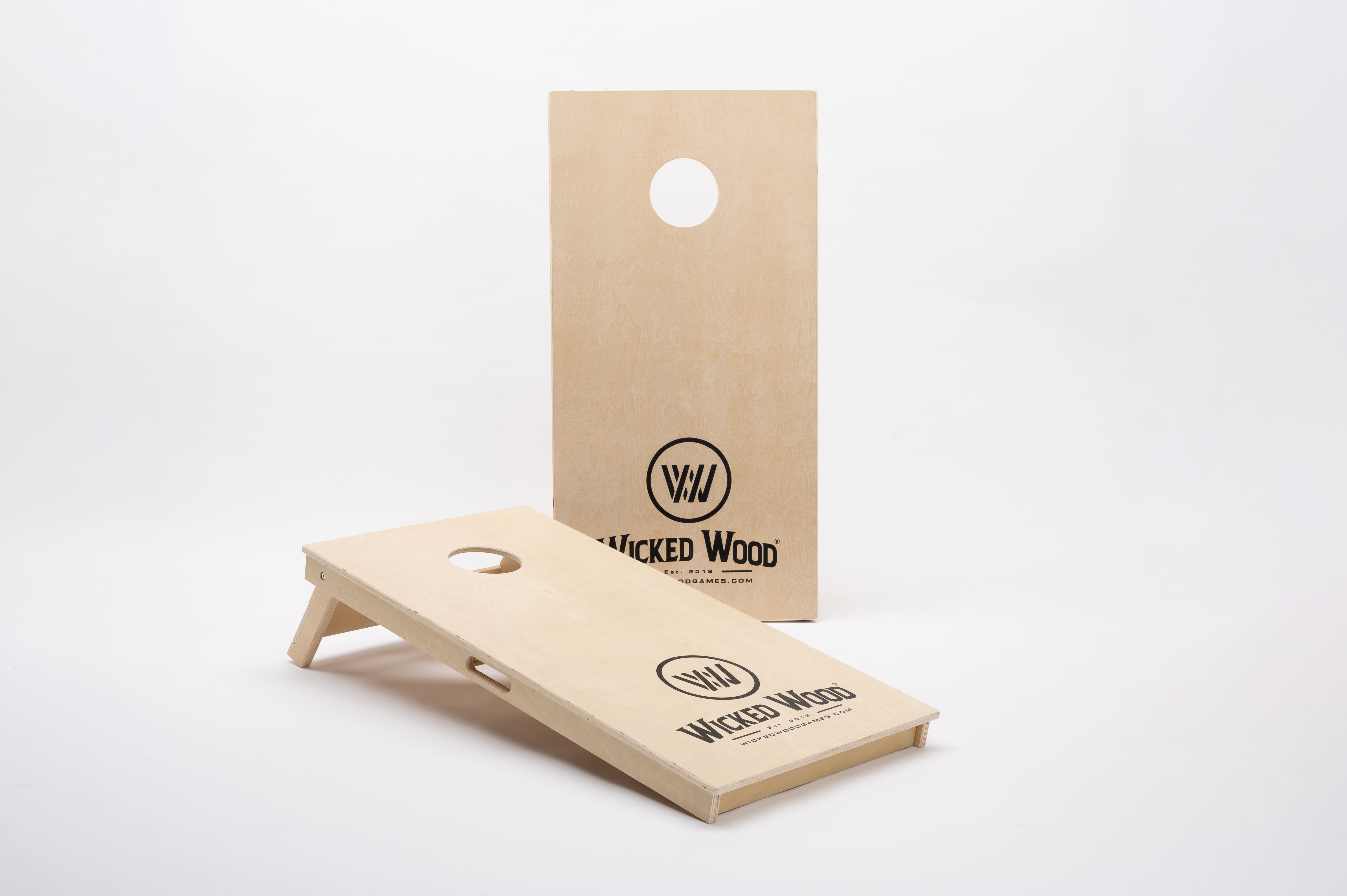 Wicked Wood Games Boards - ACL REC - Premium 12mm - 120x60 - Wicked Wood Logo ACL