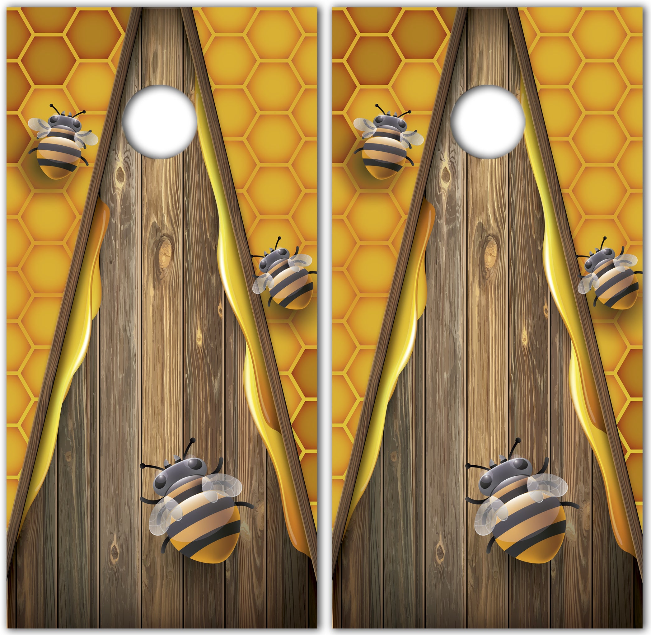 Cornhole Set - Bee - 120x60cm Cornhole sets Wicked Wood Games